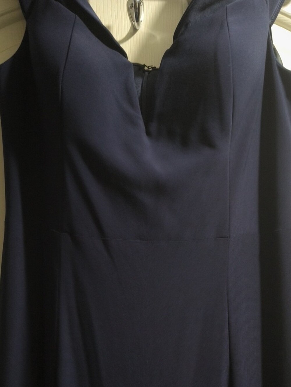 Xscape Navy V-Neck Sleeveless Maxi Dress - Picture 2 of 5